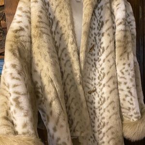 Faux fur Coldwater Creek hooded coat